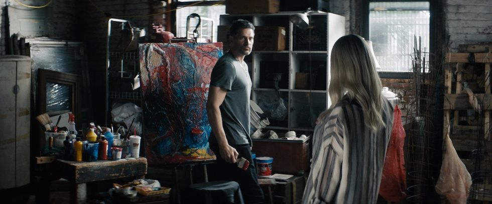 Joe Mangianello and Uma Thurman