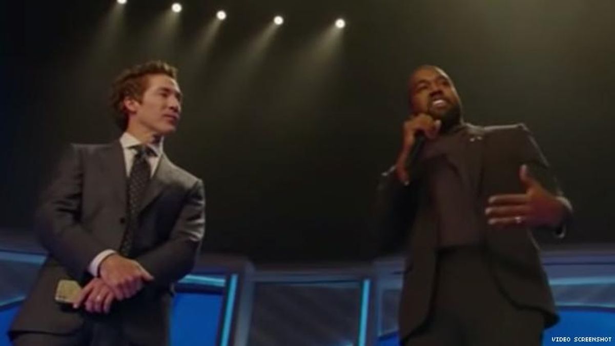 Joel Osteen and Kanye West