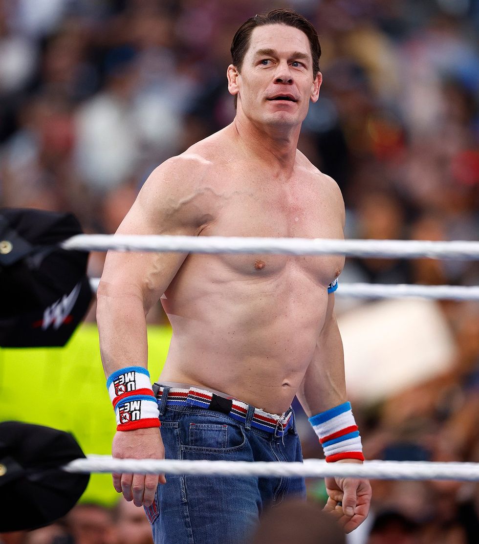 John Cena during WrestleMania Goes Hollywood 2023 THE ADVOCATE photo gallery successful childless cat men