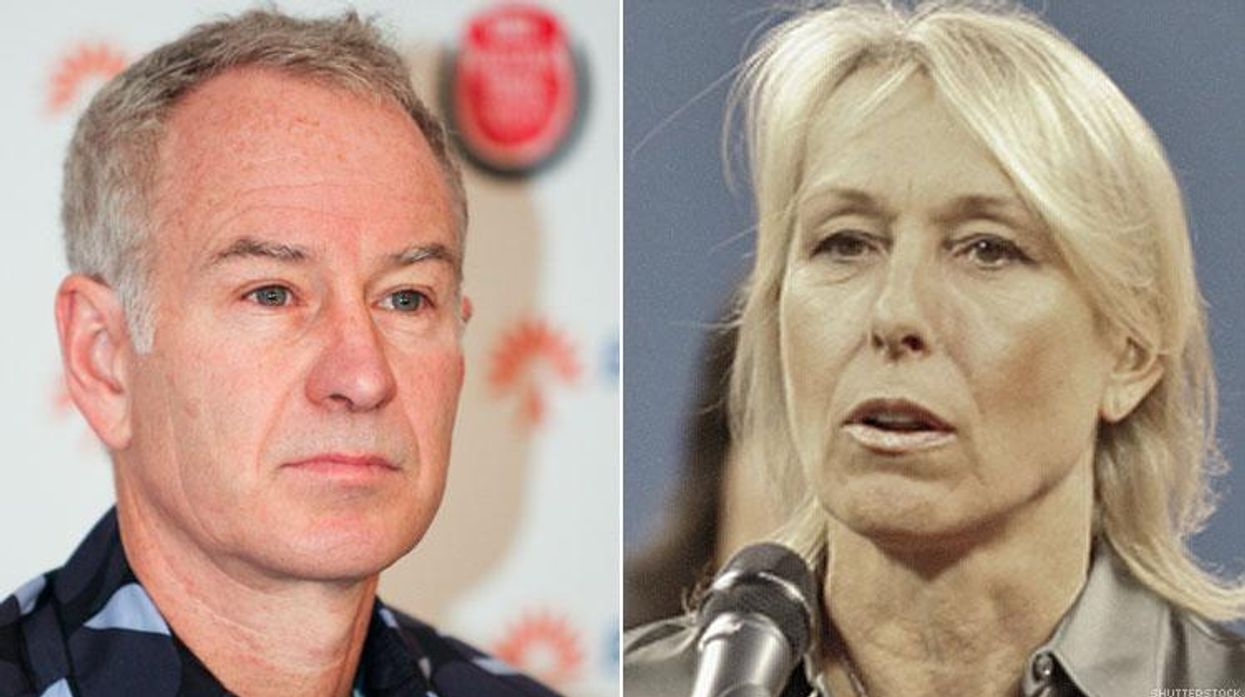 John McEnroe and Martina Navratilova