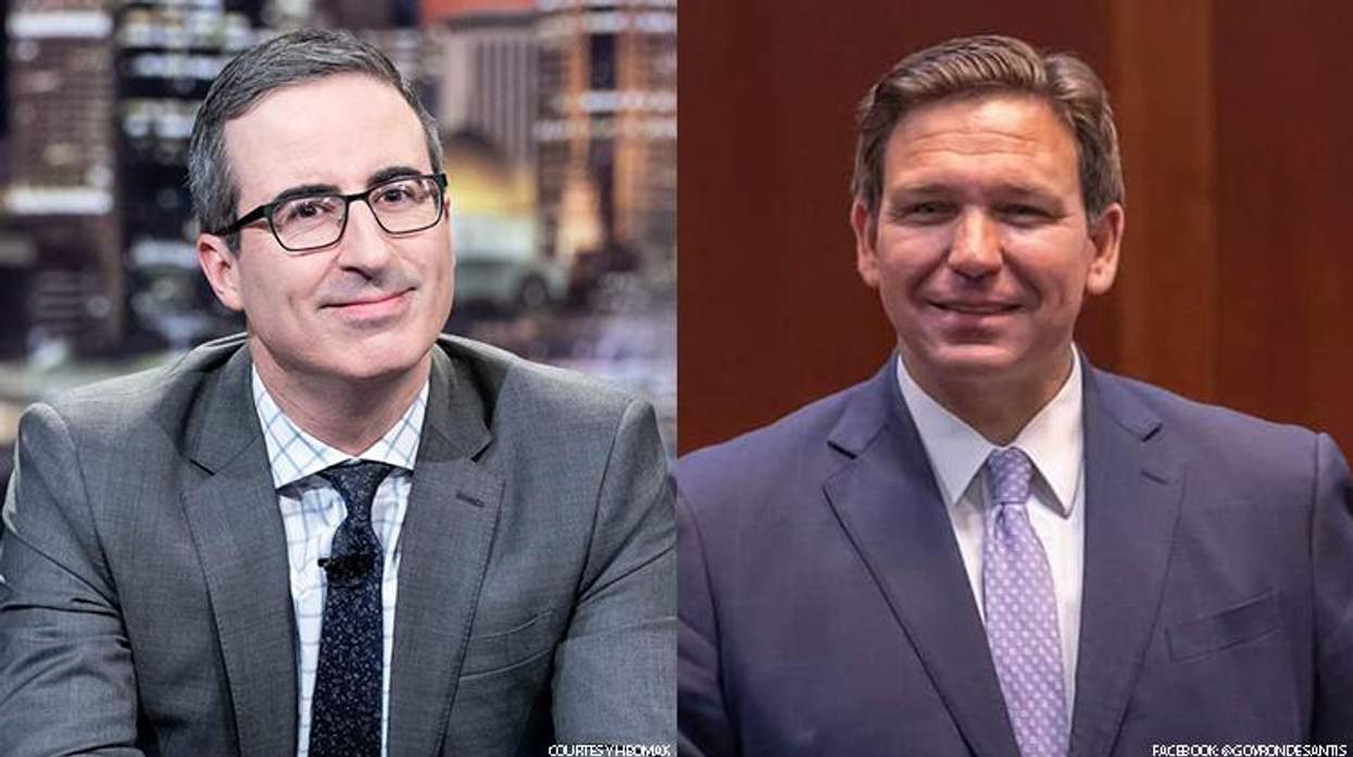 John Oliver and Ron DeSantis