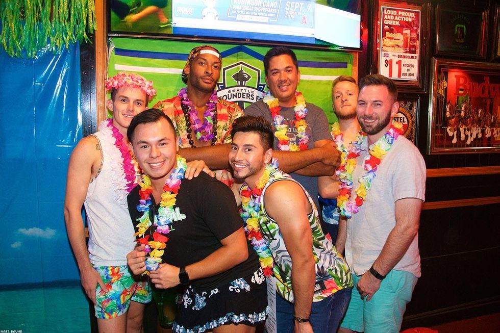 Join the group of young Seattle athletes at their send-off party for the World Series.