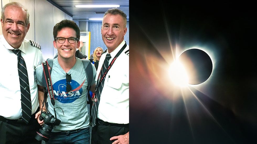 Jon Carmichael astrophotographer airplane pilots famous eclipse photo