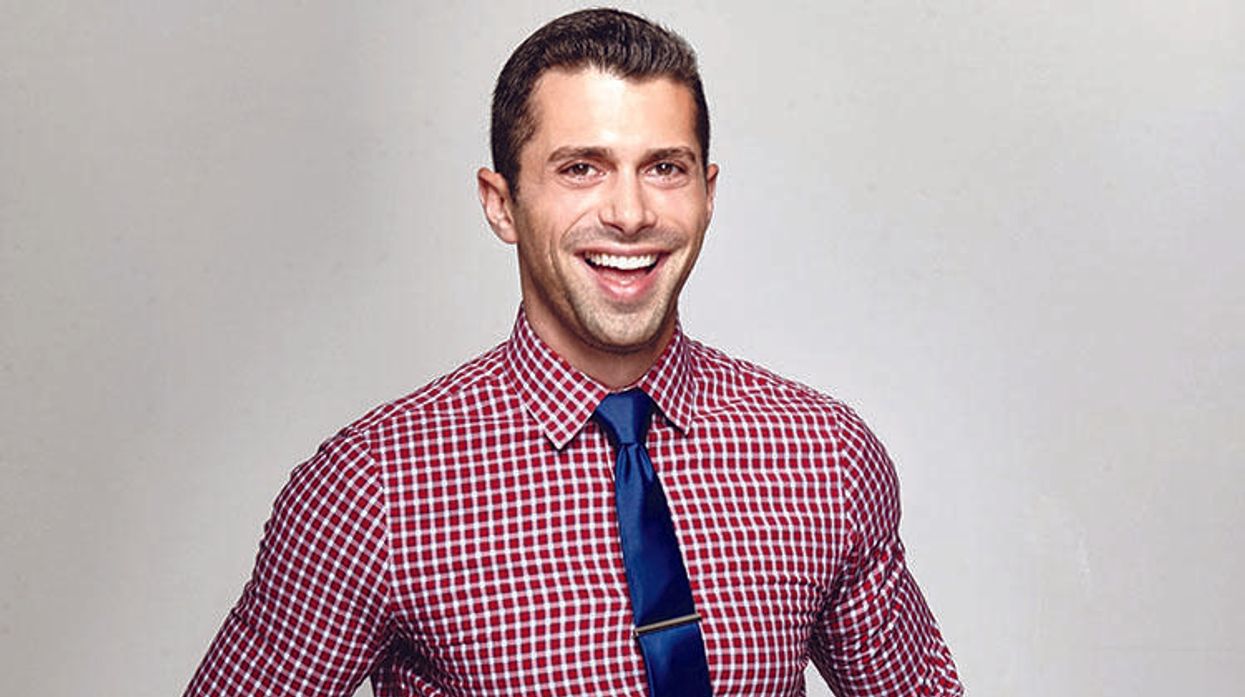 Jonathan Lovitz in checked shirt and tie