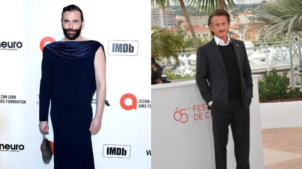 Jonathan Van Ness and Sean Penn