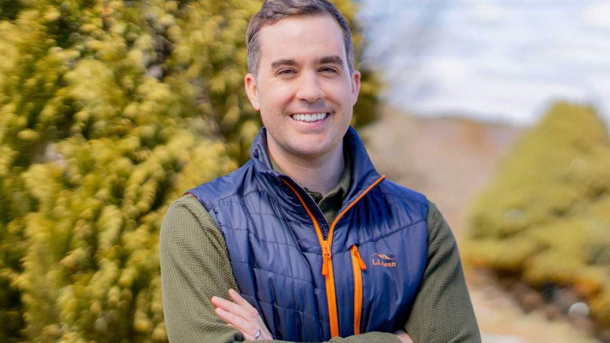 Jordan Wood in an LL Bean vest