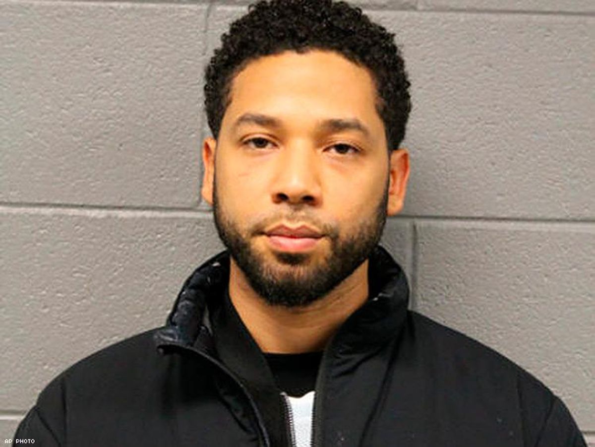 Jussie Smollett booking photo released by Chicago Police Department 