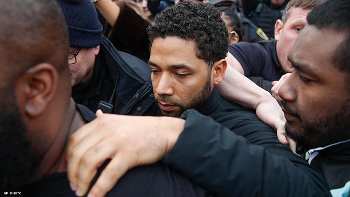 Jussie Smollett leaves courthouse