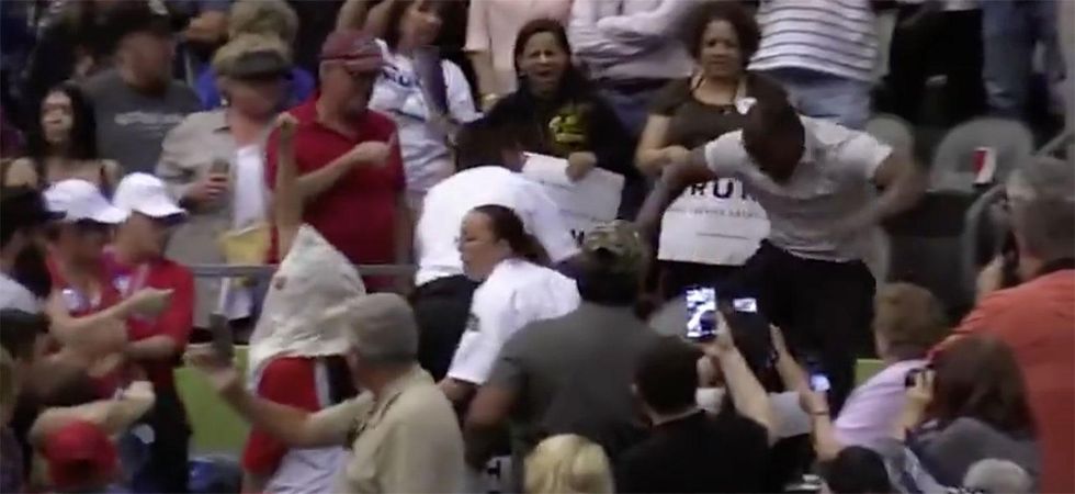 Just another day of violence at a Trump rally: Arizona