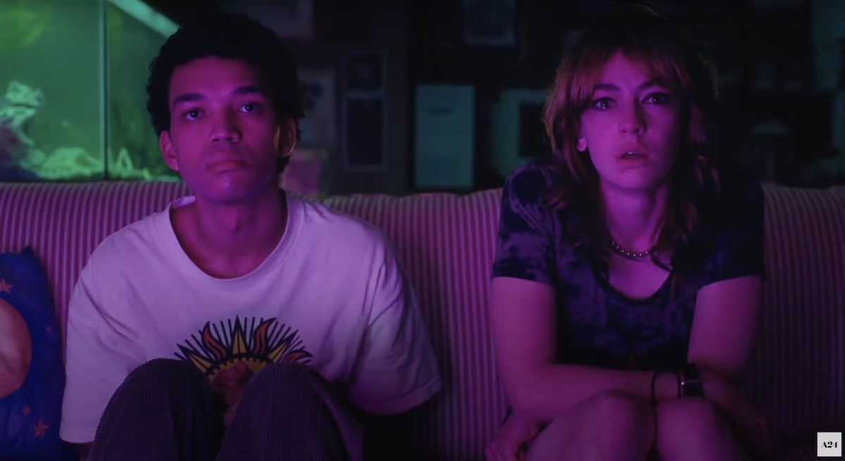
<p>Justice Smith and Brigette Lundy-Paine are haunted friends in very queer <em>I Saw the TV Glow</em></p>
