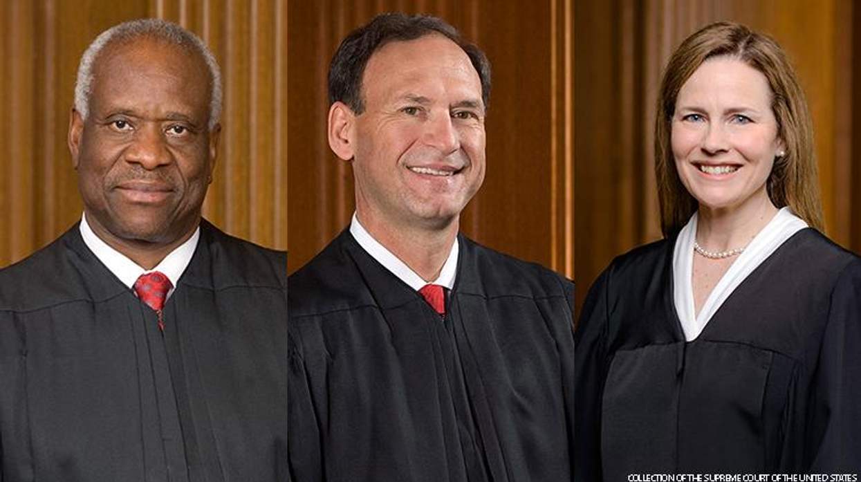 Justices Thomas, Alito, Coney-Barrett