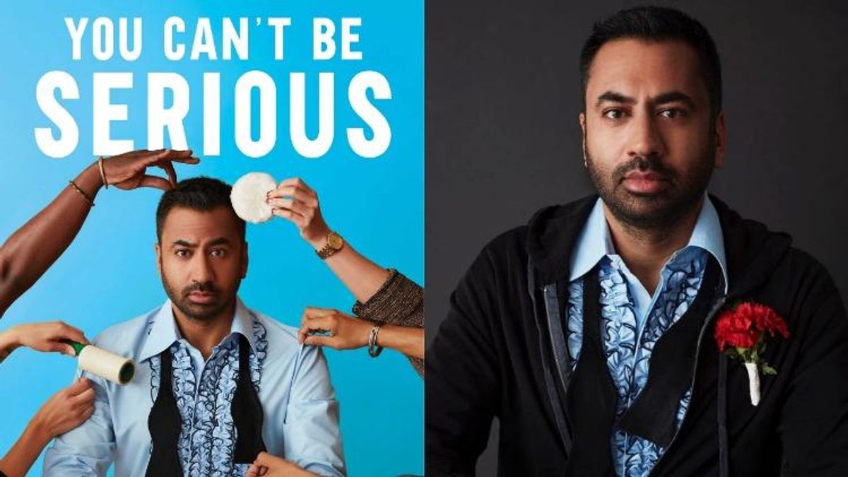 Kal Penn's new book You Can't Be Serious and an image of Penn