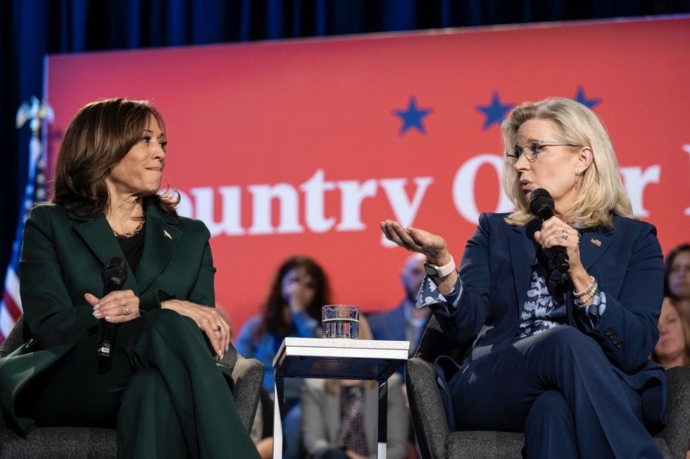 Kamala Harris and Liz Cheney