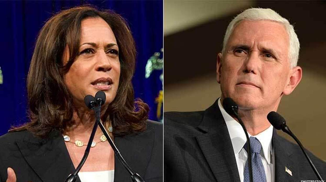 Kamala Harris and Mike Pence