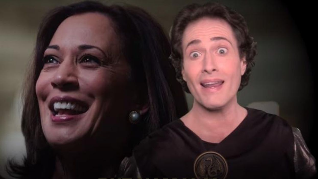 Kamala Harris and Randy Rainbow