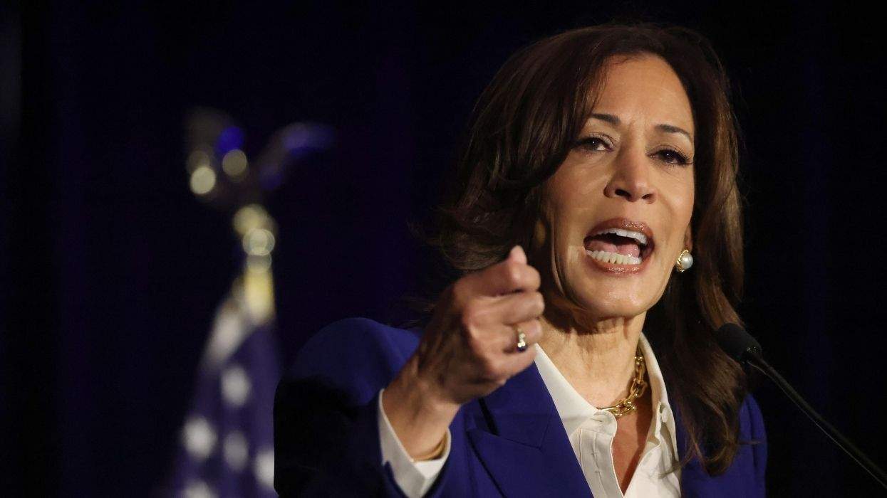kamala harris giving a speech