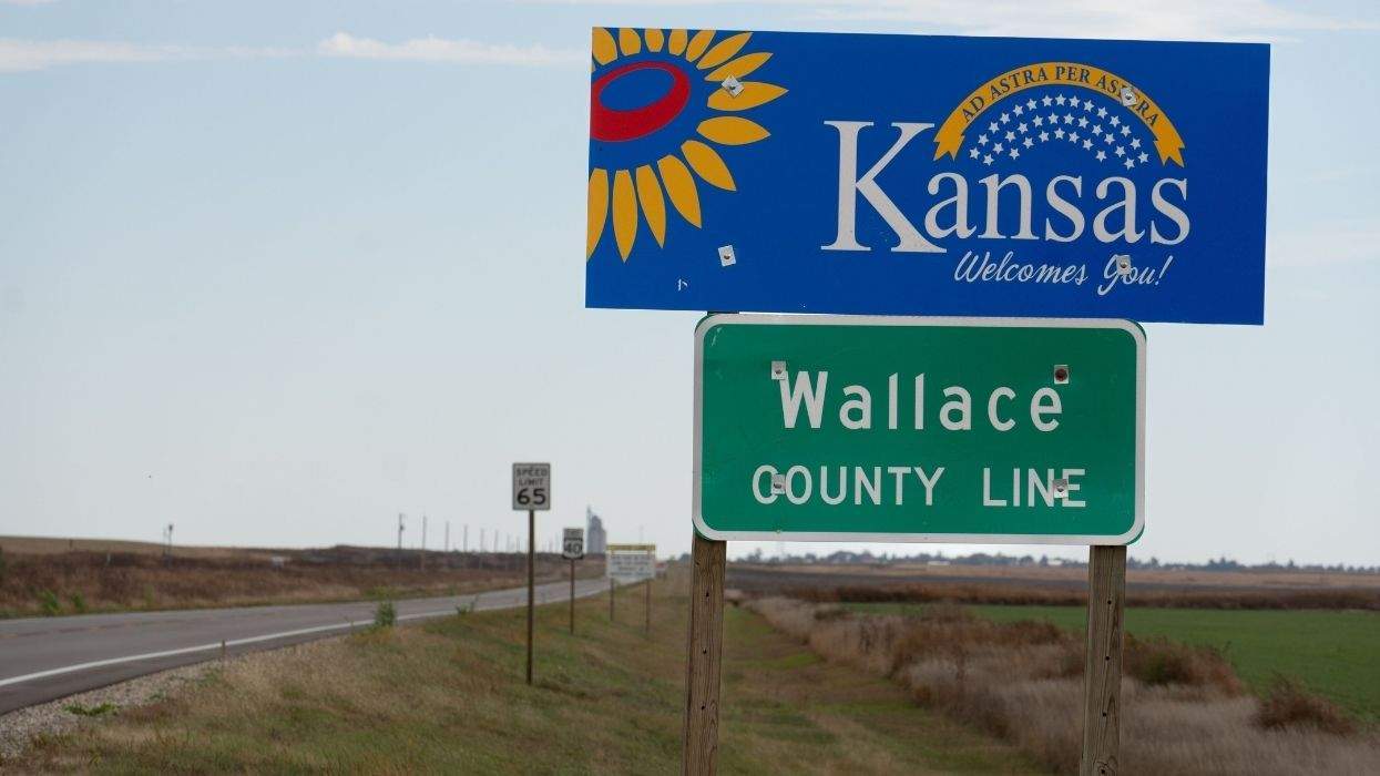 kansas street sign