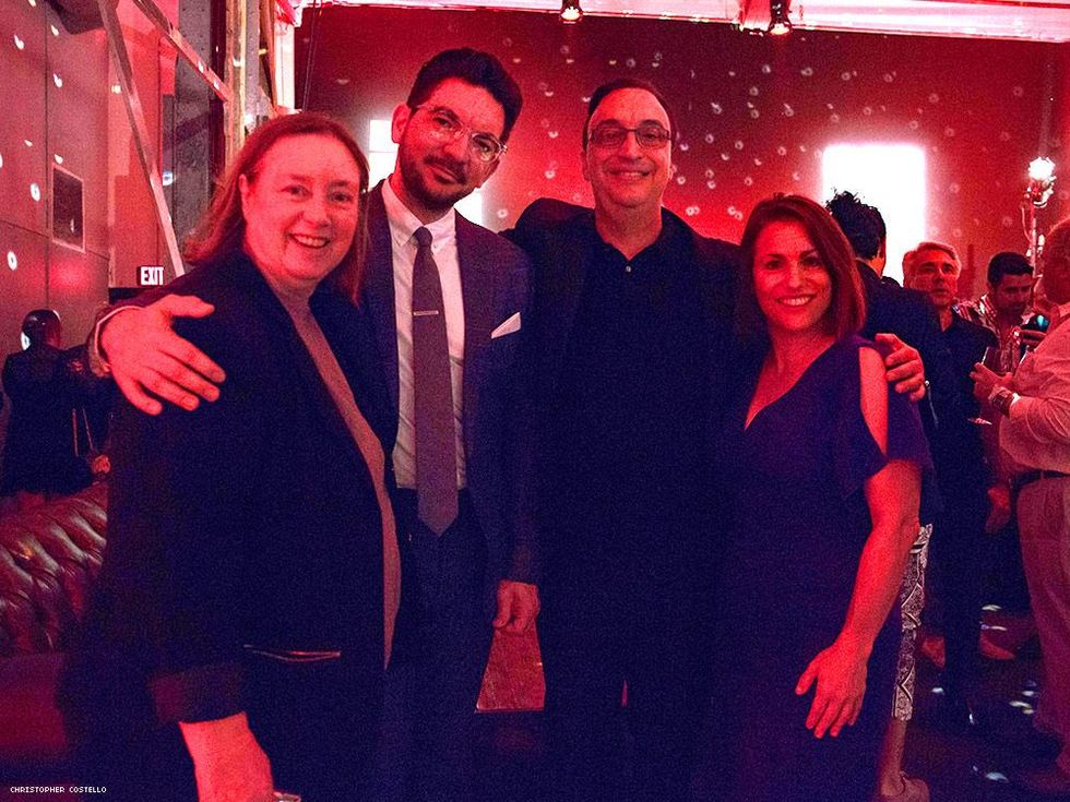 Karen Ocamb, Lucas Grindley, Paul Colichman, and friend