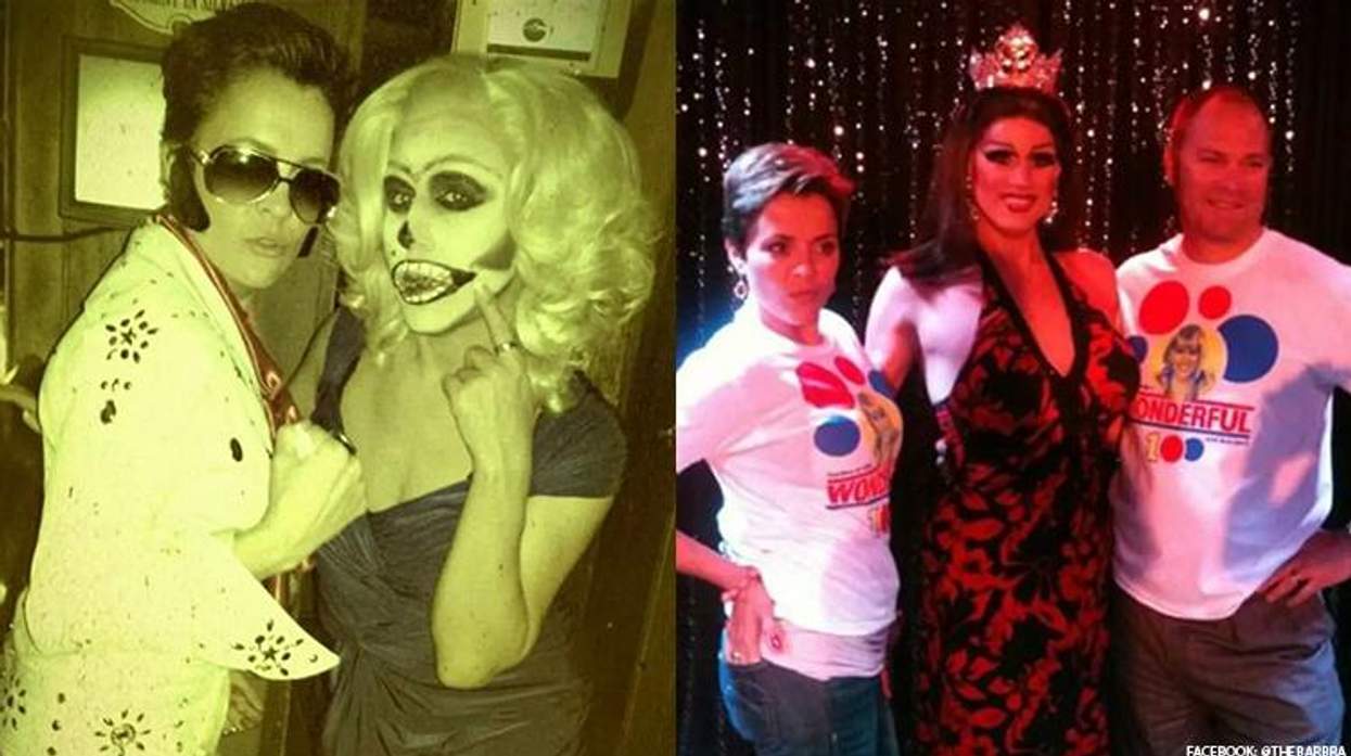 Kari Lake and drag queen Barbra Seville
