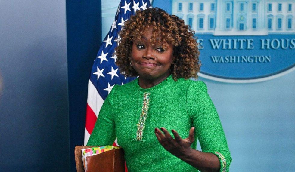 karine jean pierre gesturing