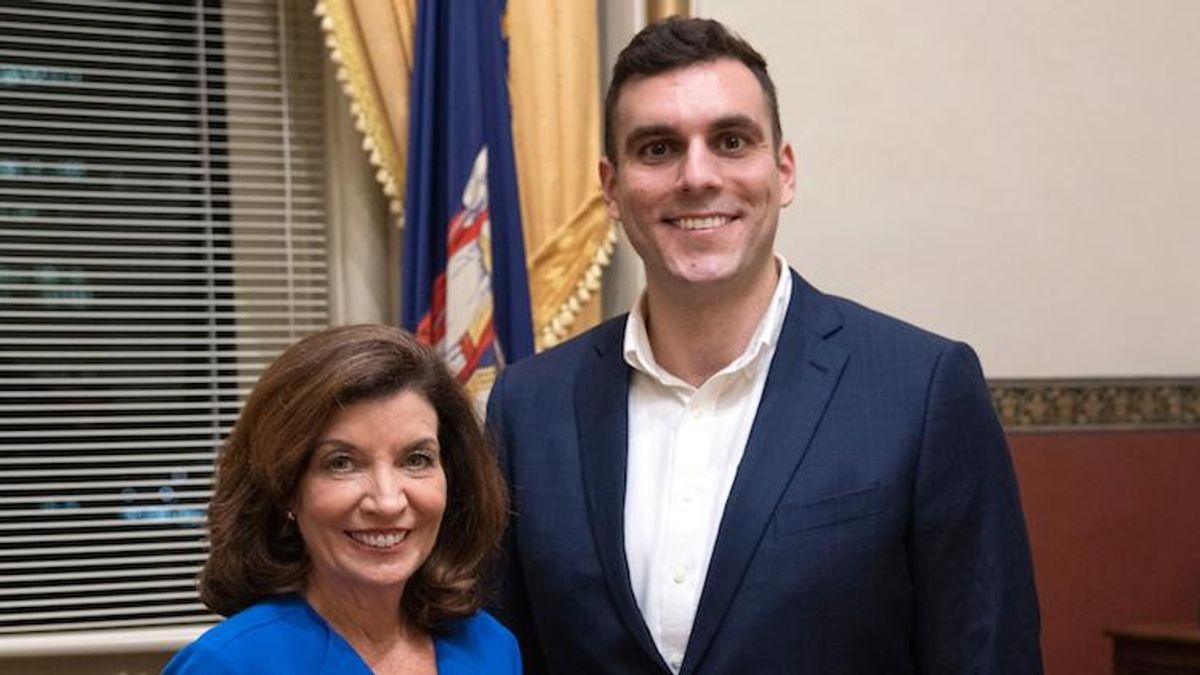 Kathy Hochul and Jeff Lewis
