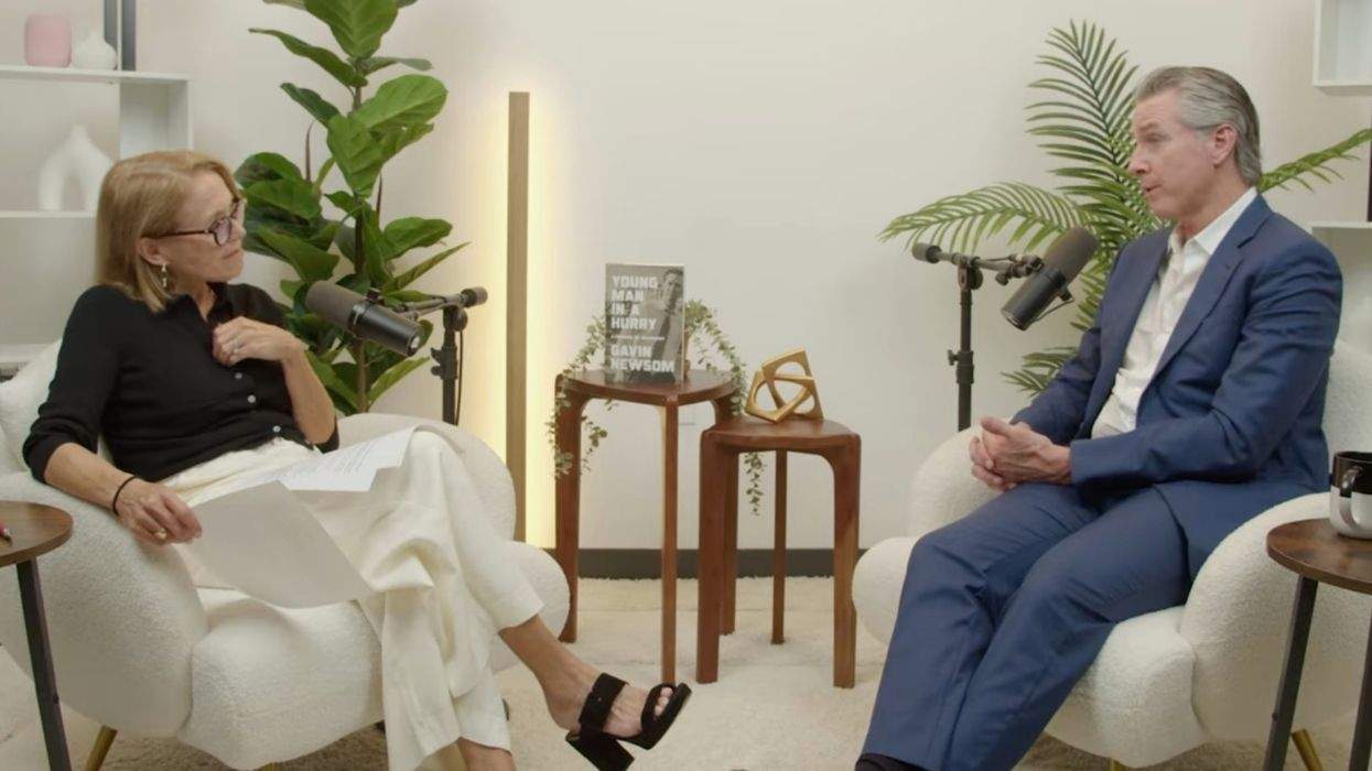 katie couric and gavin newsom