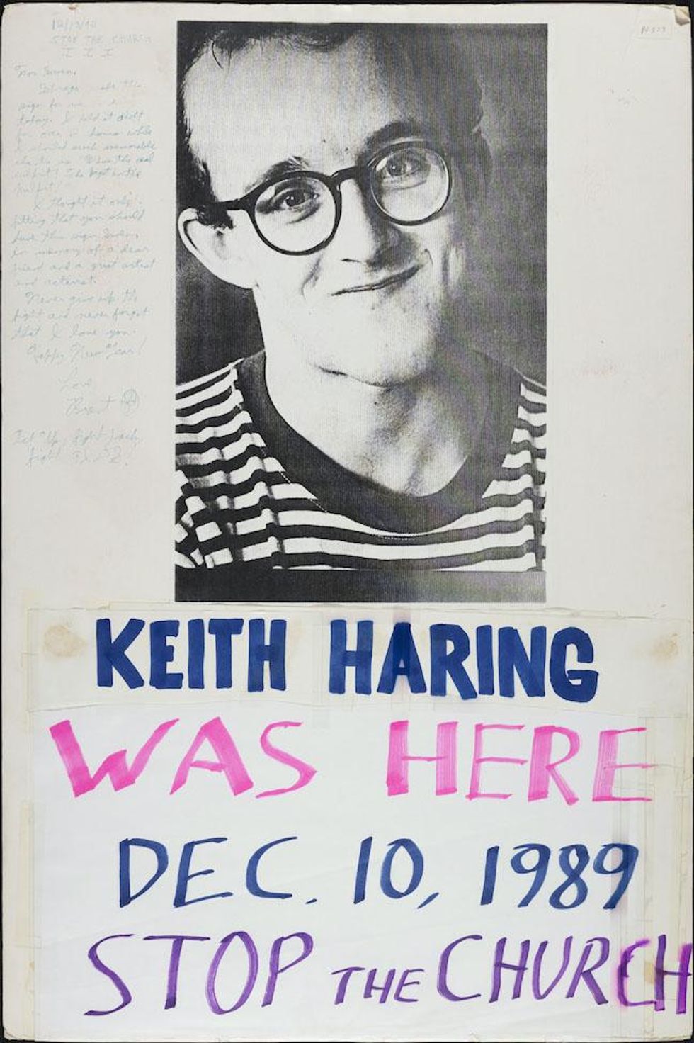 Keith Haring was here / ACT UP Fight homophobia. circa 1989-1996