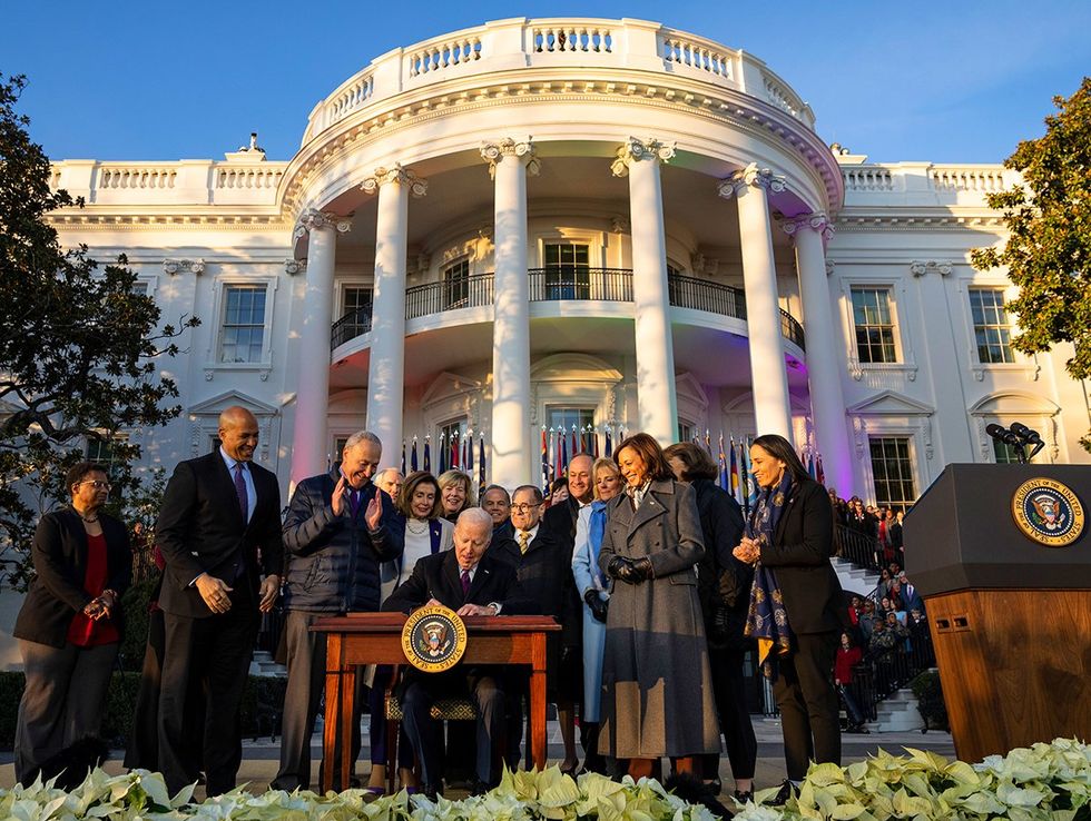 Kelley Robinson HRC President Interview President Joe Biden signs the Respect for Marriage Act