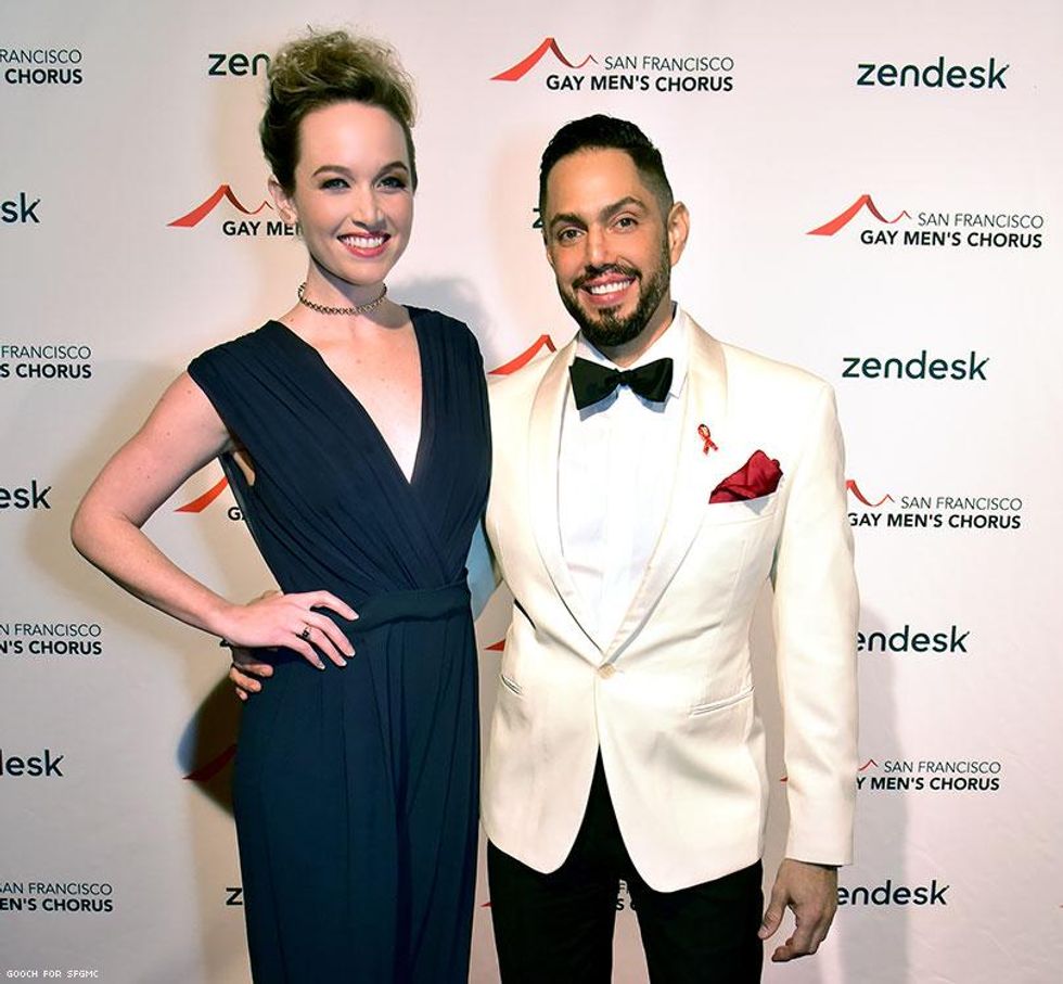 Kelly Jakle and SFGMC executive director Chris Verdugo