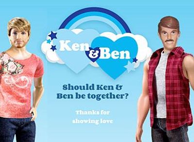 Vies vaas plannen Ken Leaves Barbie for Ben