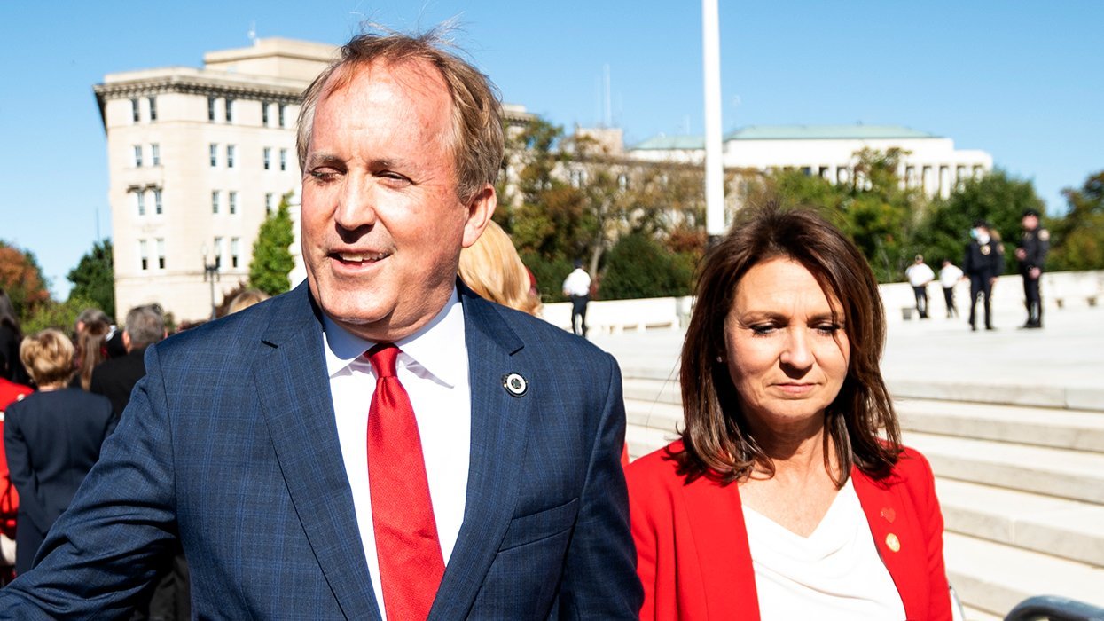 Ken Paxton with wife Angela