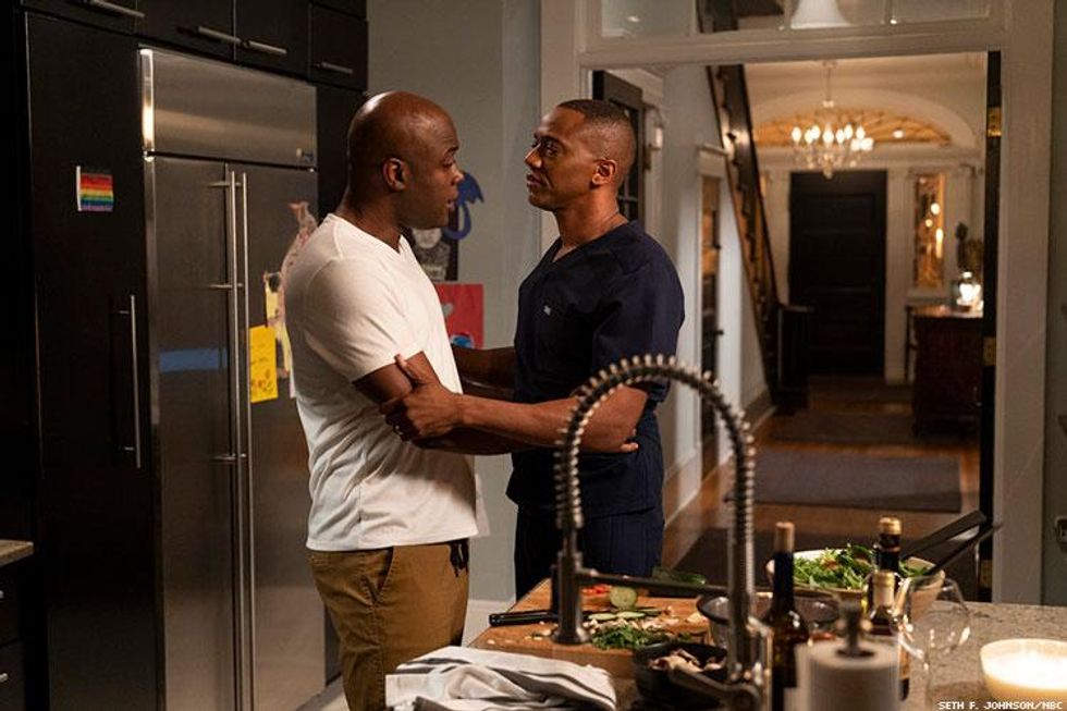 Kevin Daniels as Peter Richards and J. August Richards as Dr. Oliver Post