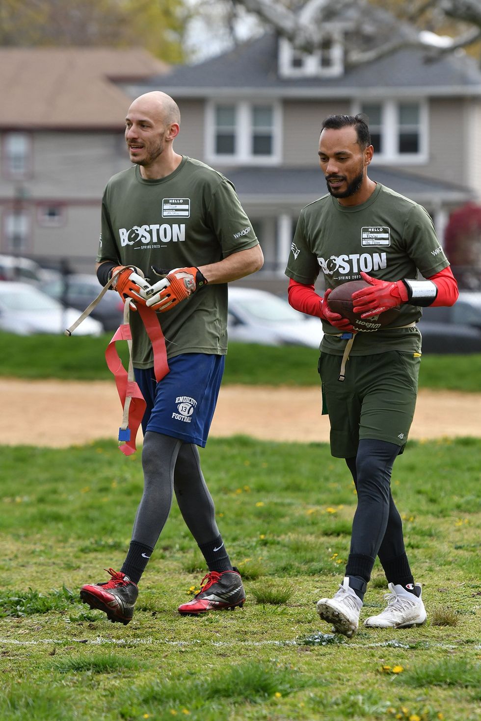 Kevin Davila (left) and teammate during a recent game