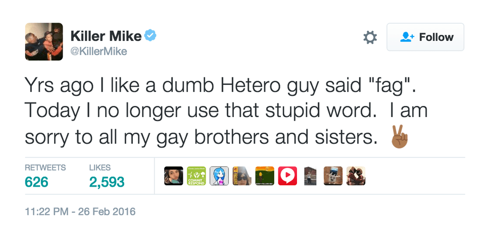 killer mike, bernie sanders, tweet