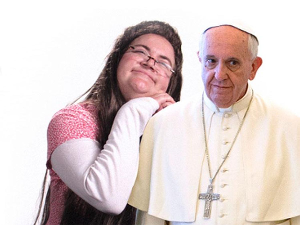 Kim Davis and Pope on Funny or Die