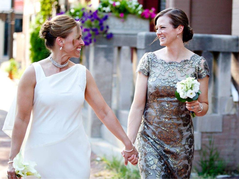 Kishla Askins and her wife, Alison