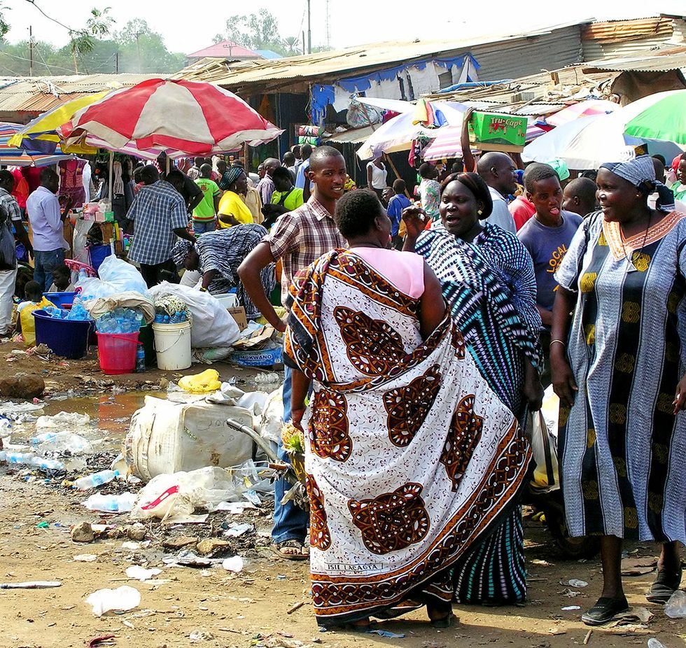 Konyo Konyo Market Juba South Sudan the market is contained in unsanitary conditions although it's the biggest in Juba