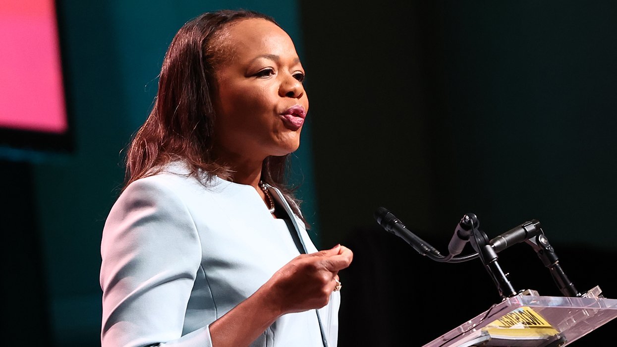 Kristen Clarke Assistant Attorney General Civil Rights US Department of Justice speaks on stage National Urban League Conference Plenary II State of Black America Houston Texas