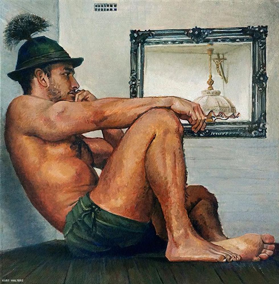 Kurt Walters Creates Male Beauty Stroke by Stroke (Art)