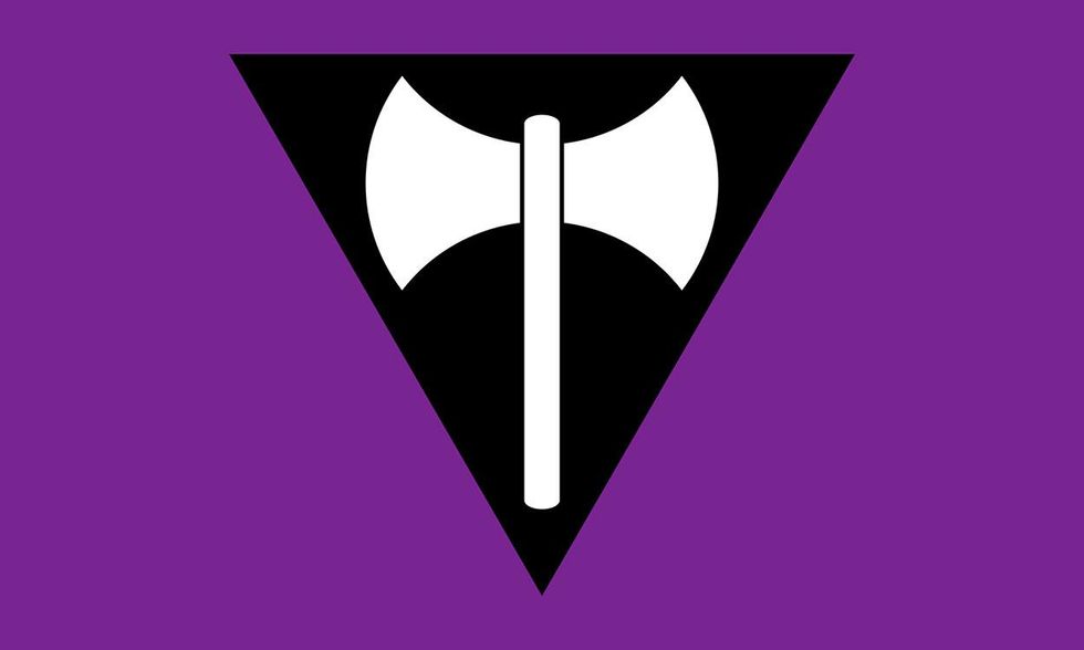 Labrys Lesbian Pride Flag