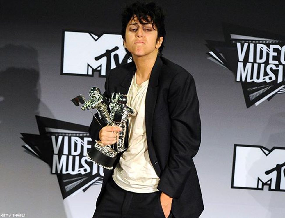 Lady Gaga sings "You and I" in drag as Jo Calderone. (2011)