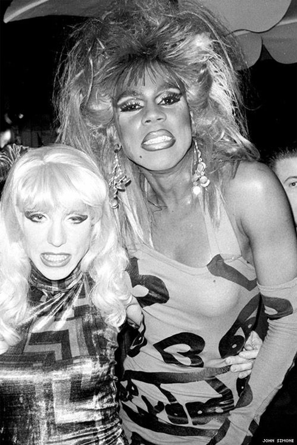 Lahoma Van Zandt and RuPaul at the Copacabana nightclub, 1988