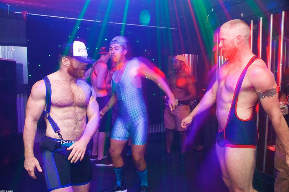 Late-night wrestlers assume the position. Some get thrown, some get pinned. We are there to record it for you.