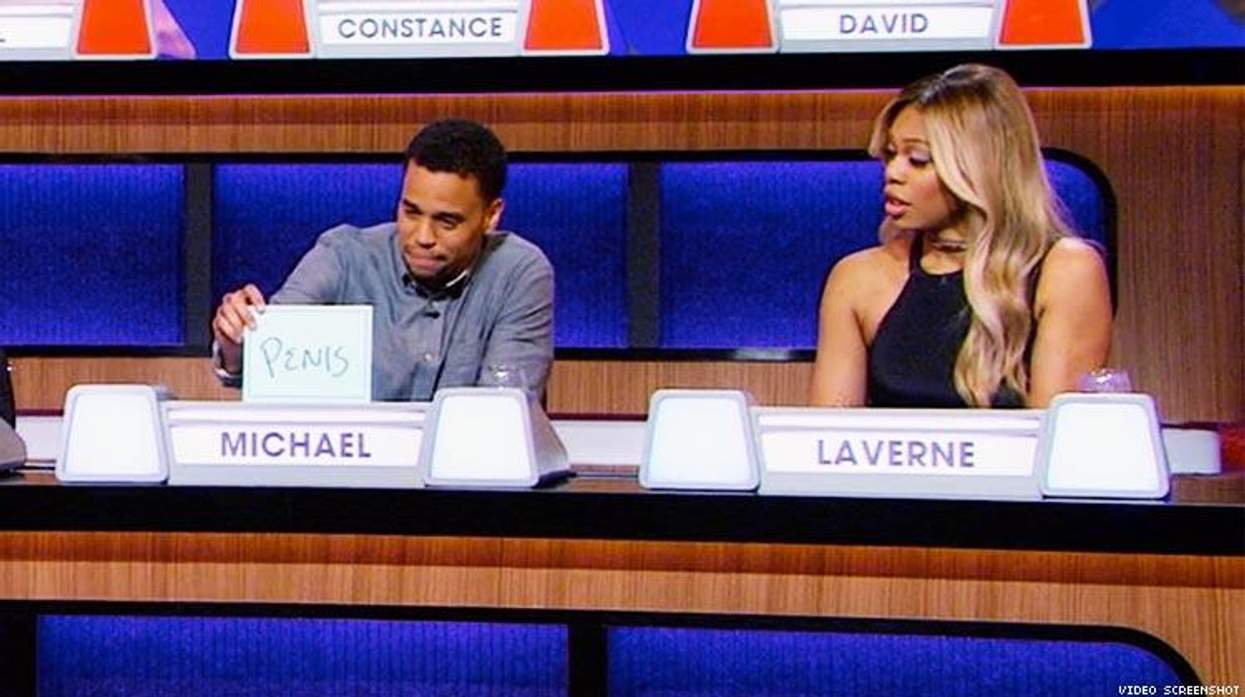 Laverne Cox Laughs Off an Awkward Genitalia Joke on 'Match Game'