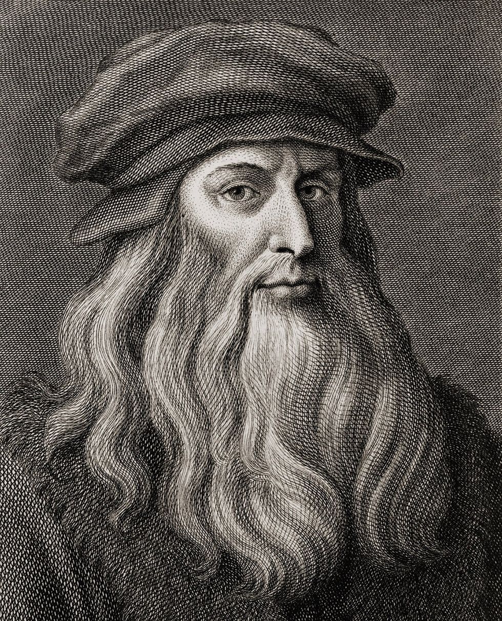 Leonardo da Vinci engraving from his self portrait THE ADVOCATE photo gallery successful childless cat men