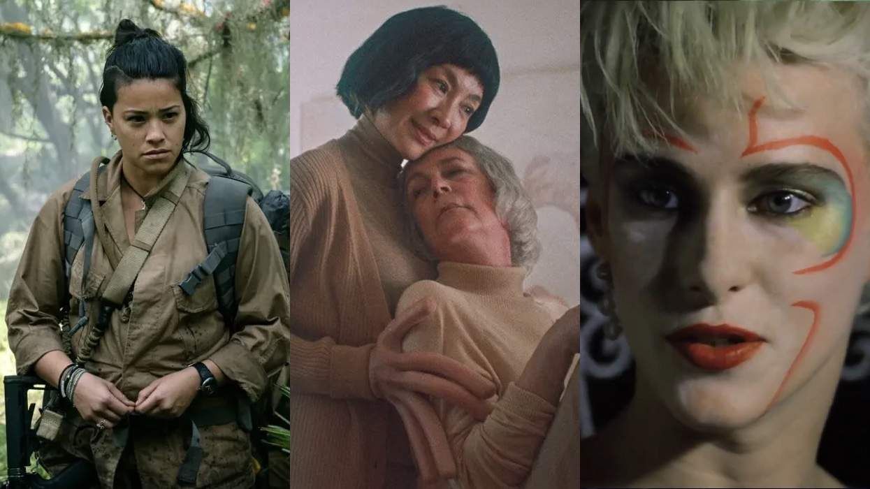 lesbian and sapphic sci-fi: Annihilation, Everything Everywhere All at Once, Liquid Sky