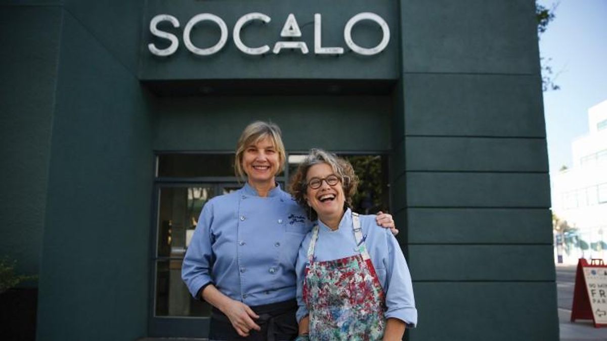 Lesbian Chef Susan Feniger (seen here with fellow chef and biz partner Mary Sue Milliken) is Cooking with Fire to Protect Restaurants