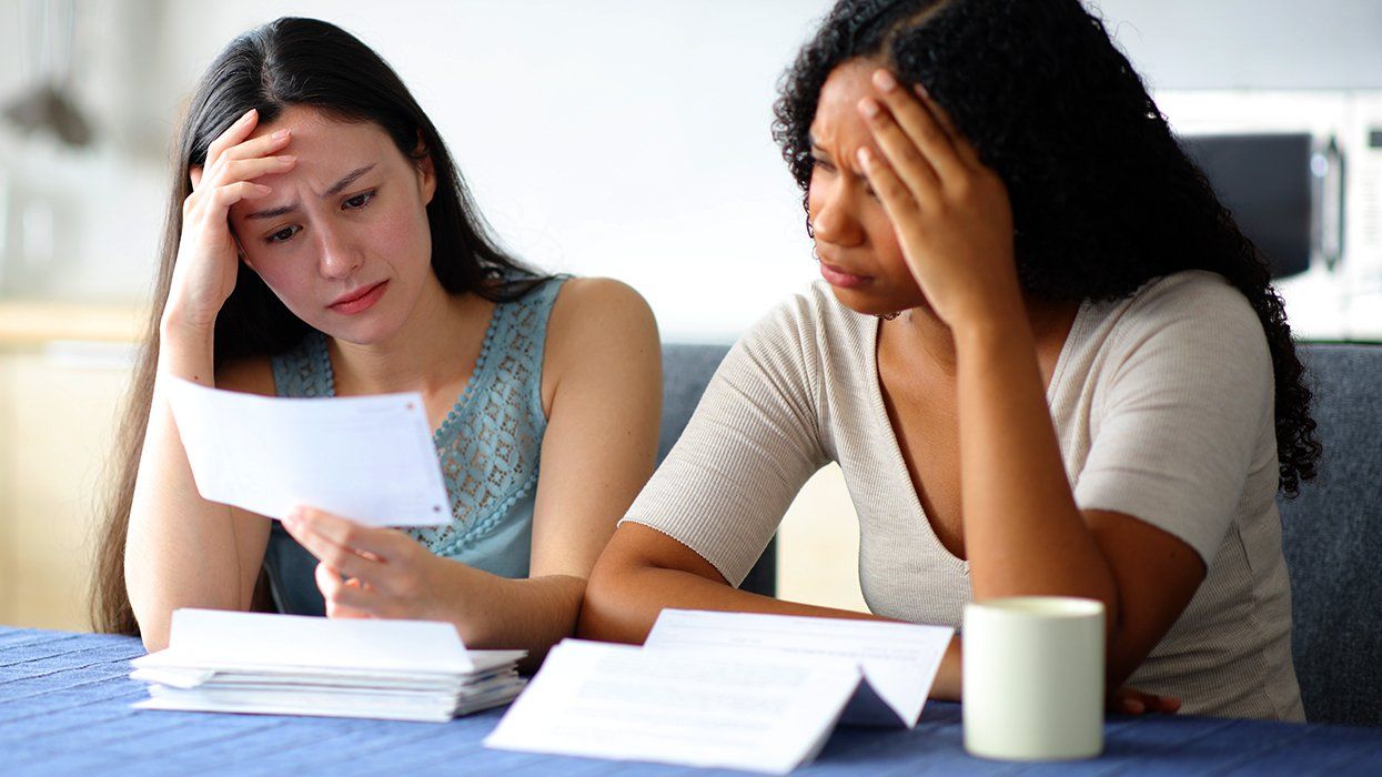 lesbian couple worried about bills