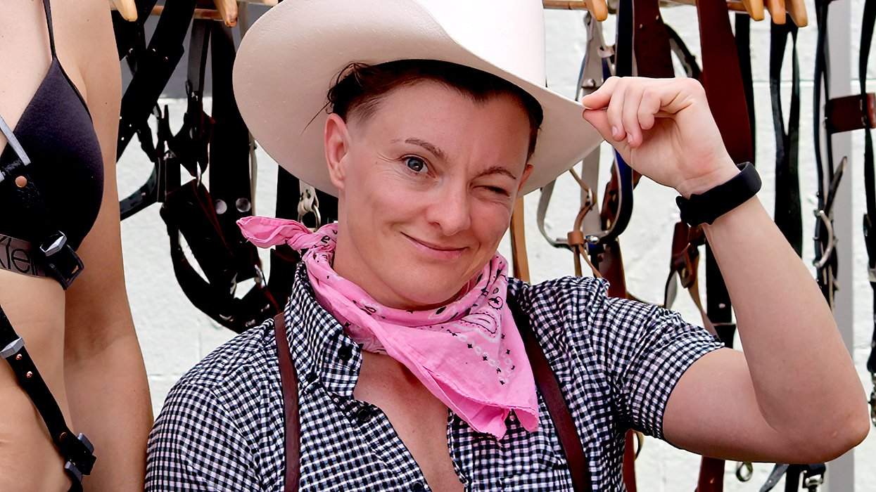 lesbian cowboy hat wink