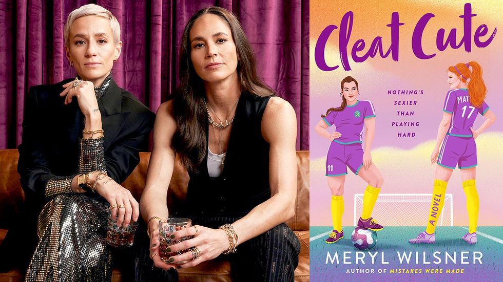 lesbian sports icons Sue Bird Megan Rapinoe producing queer soccer romance TV show Cleat Cute based bestselling novel Meryl Wilsner